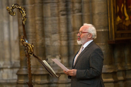 Simon Callow at Westminster Abbey